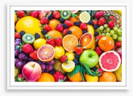Mixed fruits Framed Art Print 78123835