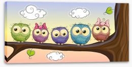 Owls Stretched Canvas 78309533
