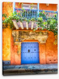 Colourful Cartagena Stretched Canvas 78538415