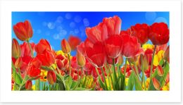 Sunshine tulips Art Print 79207844