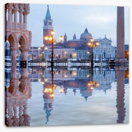 St. Mark's Square reflections Stretched Canvas 79249860