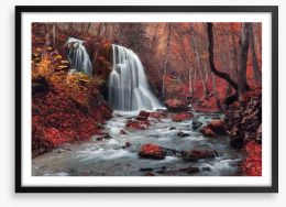 Vibrant autumn falls Framed Art Print 79413489
