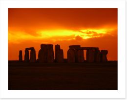 Stonehenge silhouettes Art Print 795264