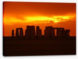 Stonehenge silhouettes Stretched Canvas 795264