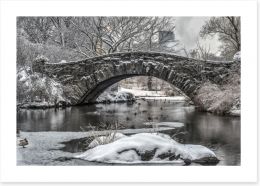 Gapstow Bridge in winter Art Print 79544845
