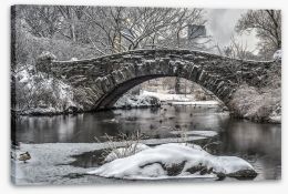 Gapstow Bridge in winter Stretched Canvas 79544845