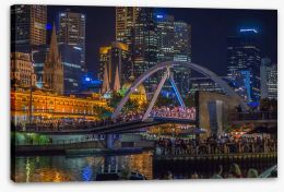 Melbourne nights Stretched Canvas 79813764