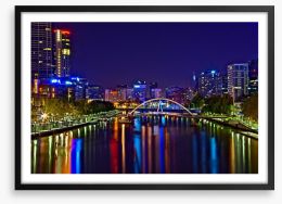 Reflections of Melbourne Framed Art Print 79821258