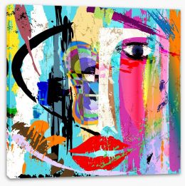 Modern lady Stretched Canvas 80082254