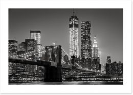 New York by night Art Print 80201482