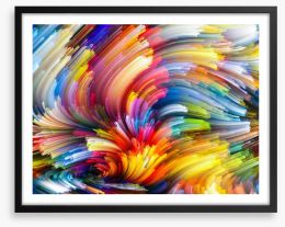 Streaming colour Framed Art Print 80222134