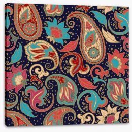 Paisley Stretched Canvas 80727522