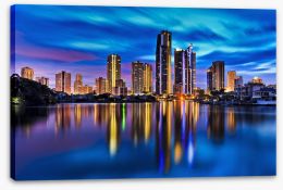 Surfers Paradise reflections Stretched Canvas 80905752