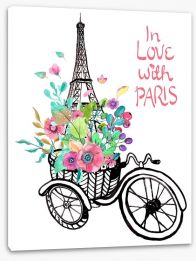 In love with Paris Stretched Canvas 81048178