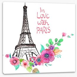 In love with Paris Stretched Canvas 81048206