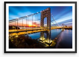 George Washington Bridge Framed Art Print 81526293