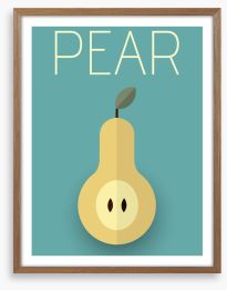 Perfect pear Framed Art Print 81569423