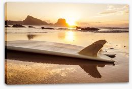 Surfboard sunset Stretched Canvas 82042587