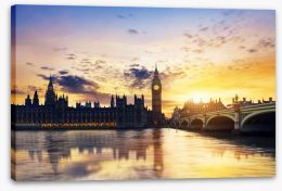 Twilight across the Thames Stretched Canvas 82321516
