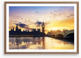 Twilight across the Thames Framed Art Print 82321516
