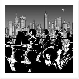 New York jazz Art Print 82720540