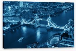 London by night Stretched Canvas 83061310