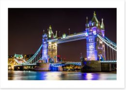 Tower Bridge illuminated Art Print 83504421