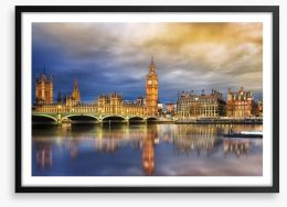 Westminster evening Framed Art Print 83644059