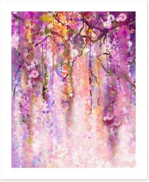 Cascading wisteria Art Print 83958021