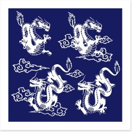 Dragons Art Print 84844061