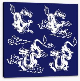 Dragons Stretched Canvas 84844061
