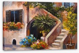 Summer on the terrace Stretched Canvas 85122610