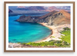 The Galapagos coast Framed Art Print 85293744