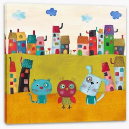 The animal town Stretched Canvas 85383890