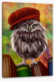 Bookish owl Stretched Canvas 85590287
