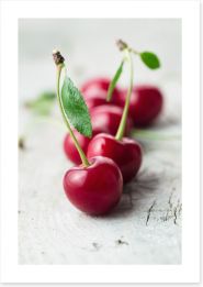 Sour cherry Art Print 85739532