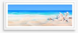Seashells panorama Framed Art Print 85752000