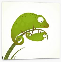 Happy Critters Stretched Canvas 85966114