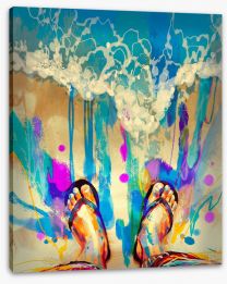 Sand beneath your toes Stretched Canvas 86590774