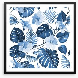 Hawaiian blues Framed Art Print 86630015