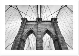 Iconic Brooklyn Bridge Art Print 86728422