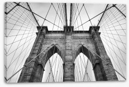 Iconic Brooklyn Bridge Stretched Canvas 86728422