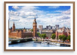Perched by the Thames Framed Art Print 86795539