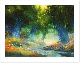 Mystic forest Art Print 86951486