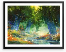 Mystic forest Framed Art Print 86951486