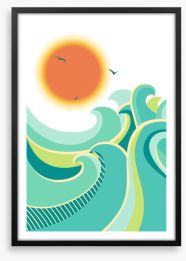 Sun up Framed Art Print 87442075