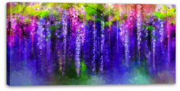 Moonlight wisteria Stretched Canvas 87634393