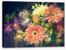 Floral fusion Stretched Canvas 87960449