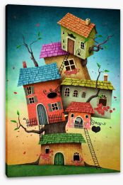 Tree houses Stretched Canvas 88277117