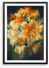 Floral flare Framed Art Print 88319816